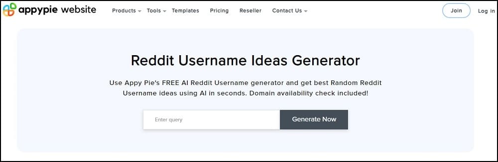 Appypie Reddit Username Generator