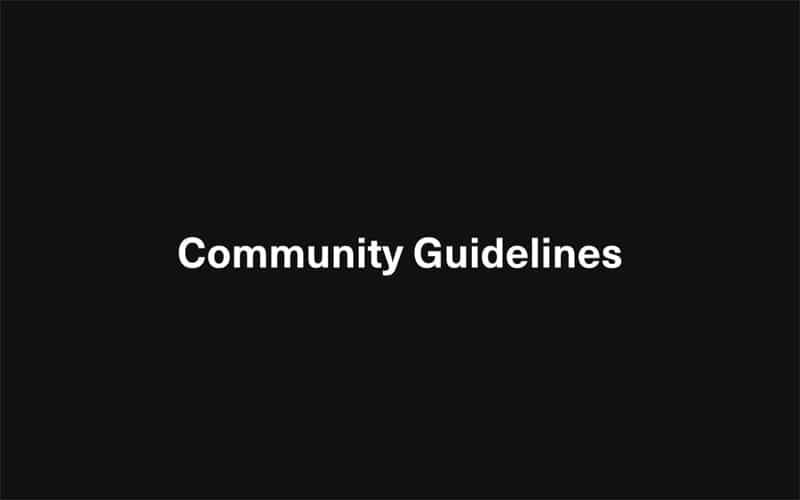 Community Guidelines