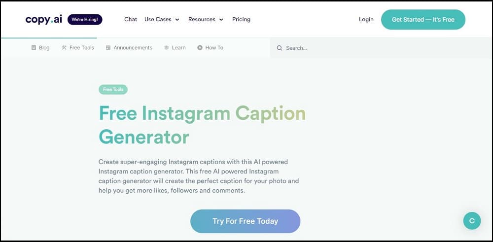 Copy Ai Instagram Caption Generator