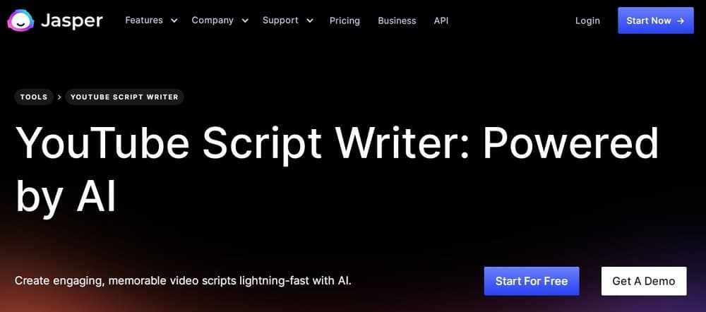 Jasper YouTube Script Writer