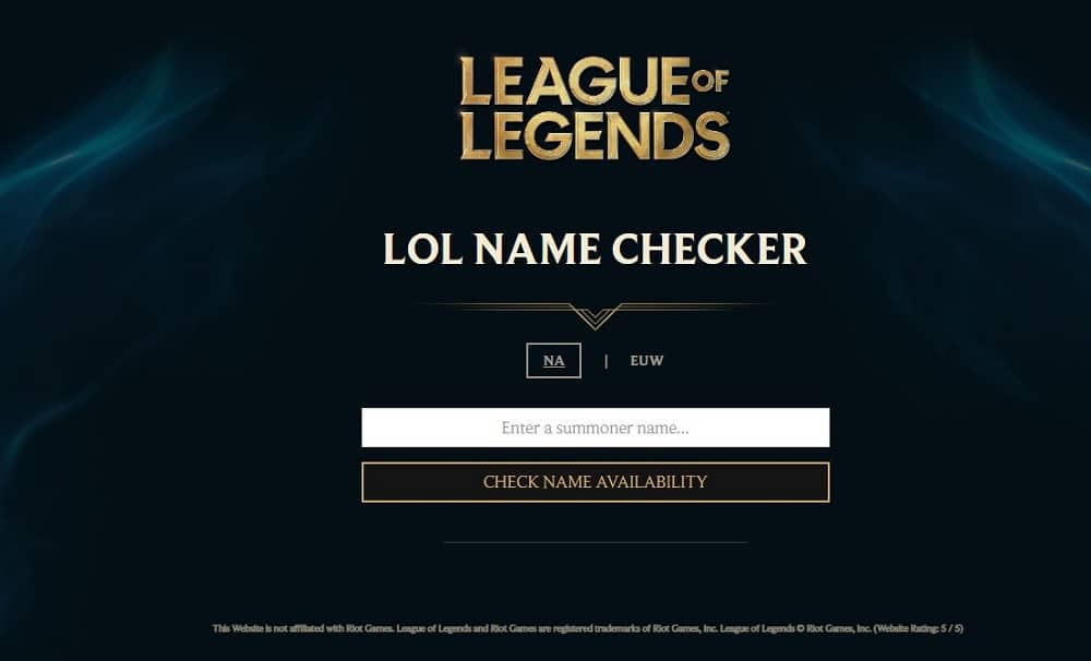 Lolnamechecker tapnets Overview