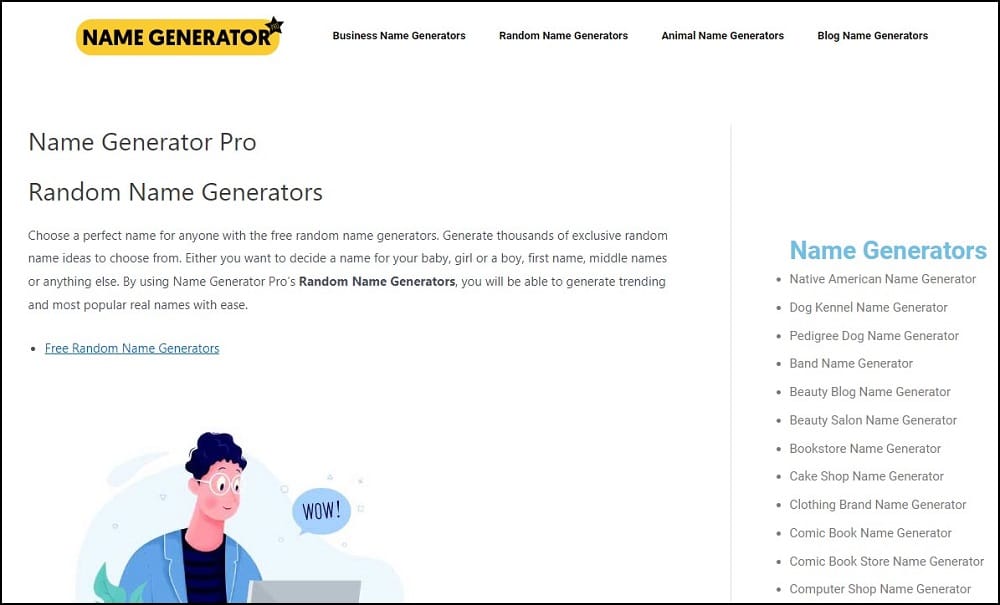 Name Generator Pro Overview
