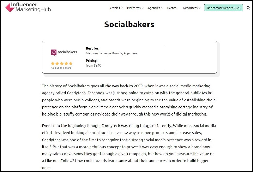 Socialbakers Overview