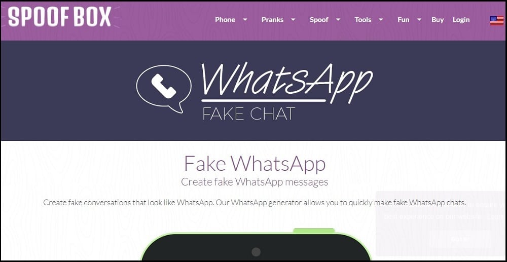 Spoofbox Fake WhatsApp Chat Generator