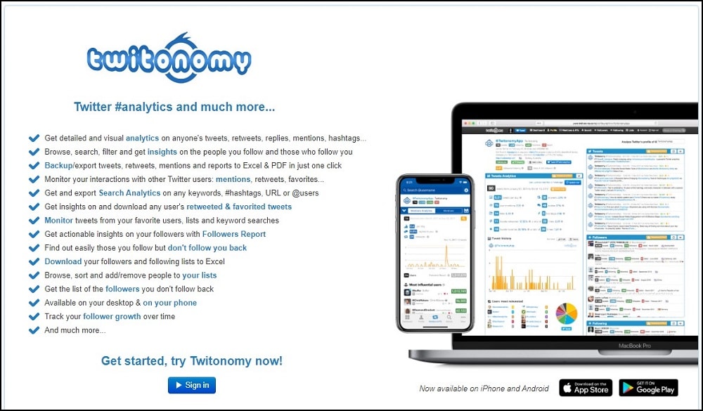 Twitonomy Overview