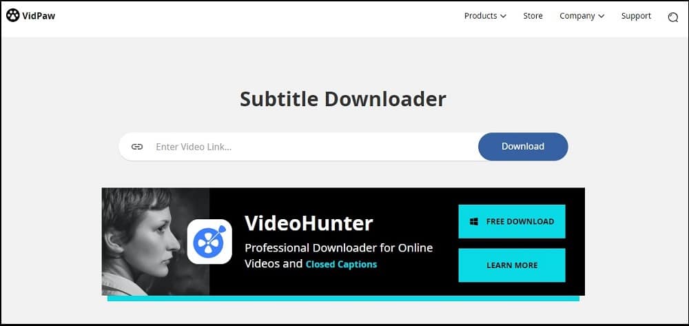 Vidpaw YouTube Subtitle Downloader