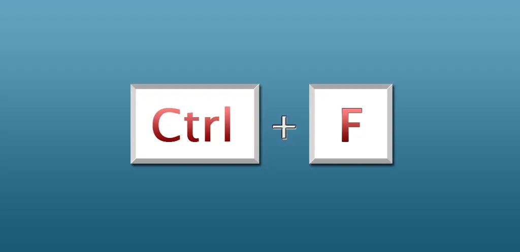 Ctrl F