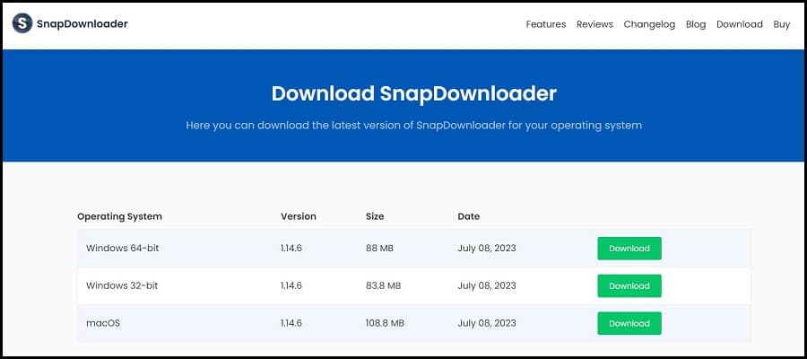 Download and Install SnapDownloader