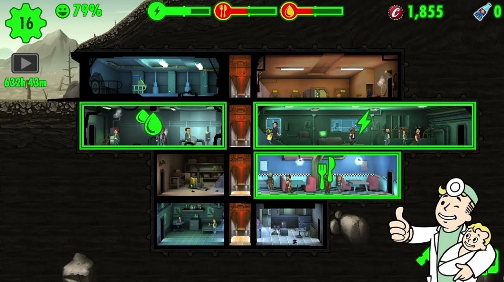 The role of education in preparing dwellers for childbirth in Fallout Shelter