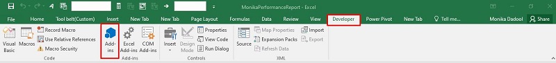 In Excel