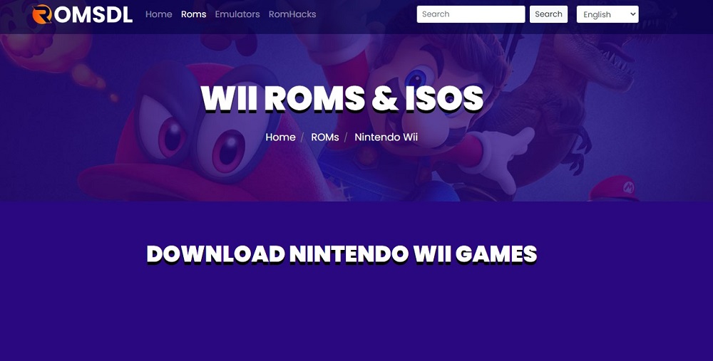 ROMsDL Nintendo Wii ROM Site