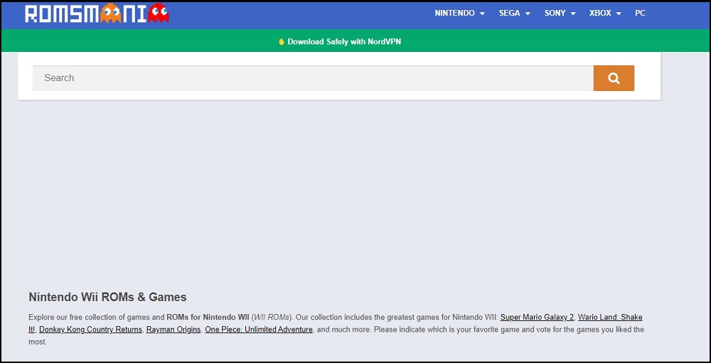 ROMsMania Nintendo Wii ROM Site