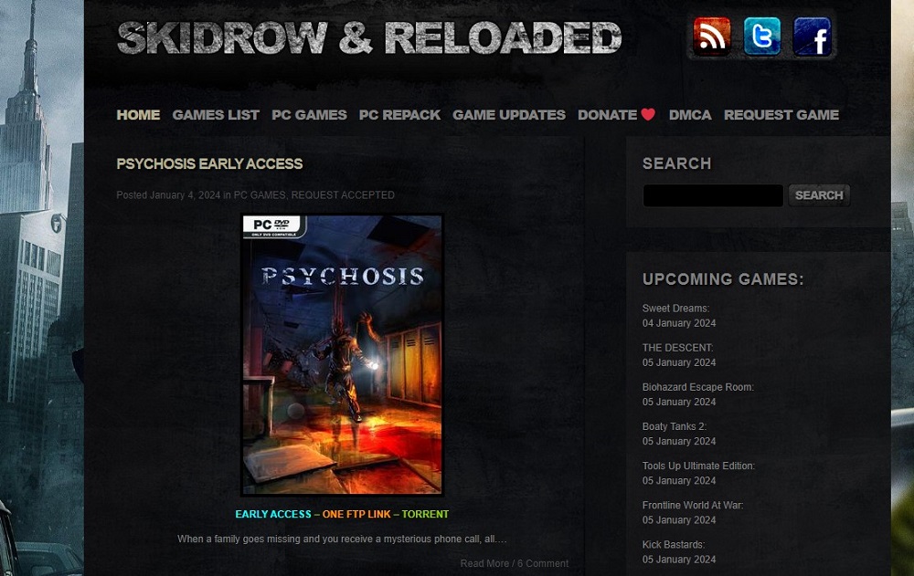 Skidrow & Reloaded for Download PC Game