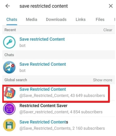 Save Restricted Content