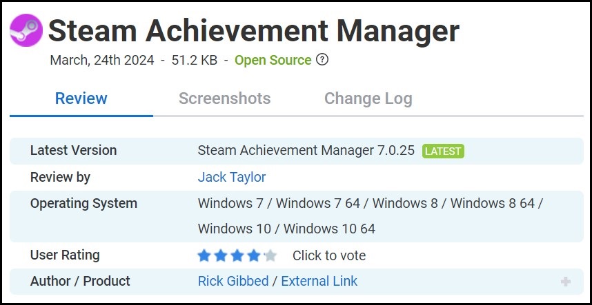 Filehorse Steam Achievement Manager