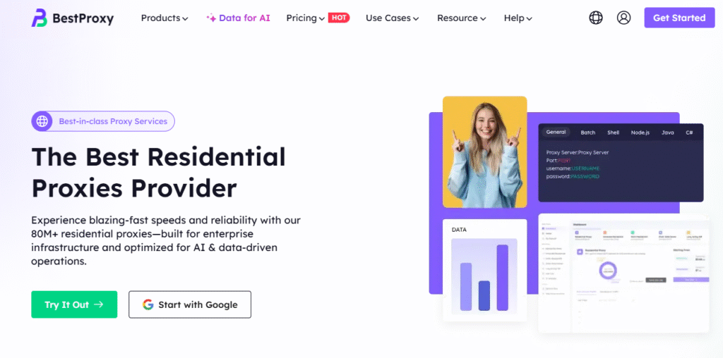 BestProxy homepage