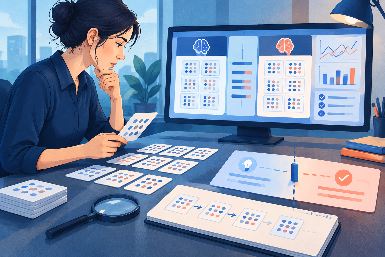 Analyst using a model-comparison workflow that separates a statistical clue from a final conclusion